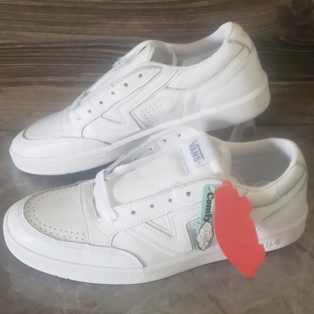 Vans Lowland CC Leather White Sneakers New